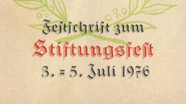 "Germania" Schladern - Festschrift Stiftungsfest 1976