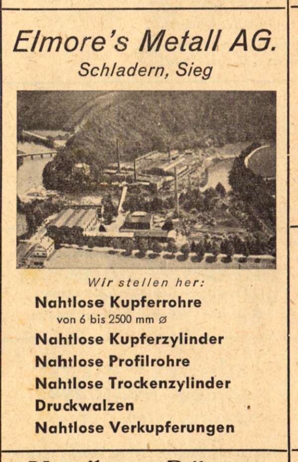 Werbeanzeige Elmore's 1951