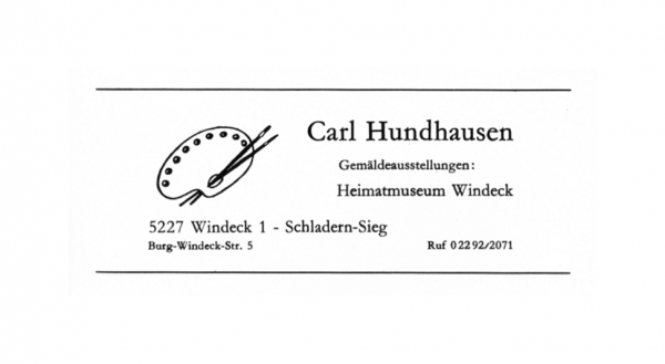 Werbeanzeige Carl Hundhausen 1974