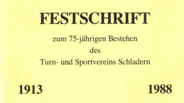 Festschrift 75 Jahre TuS Schladern 1988