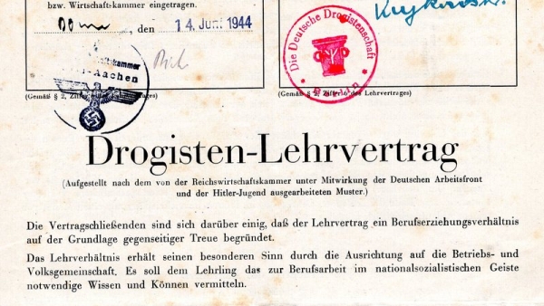 Lehrvertrag Ewald Zimmermann