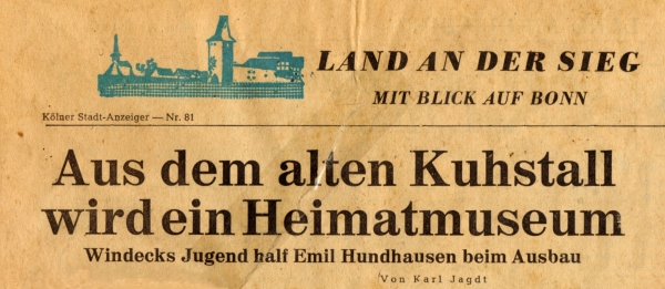 Aus dem alten Kuhstall wird ein Heimatmuseum