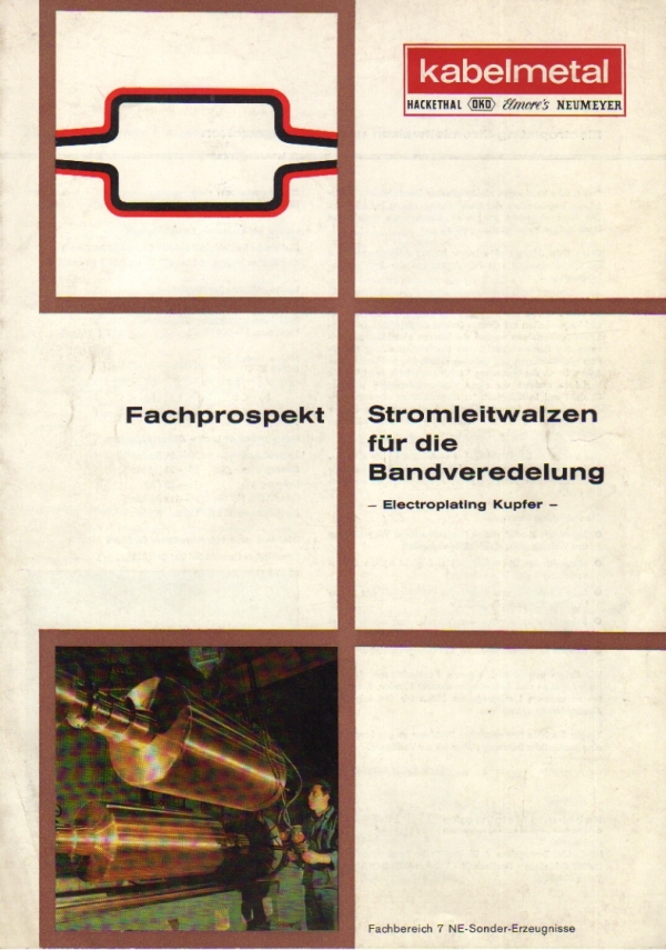 Prospekt kabelmetal Stromleitwalzen