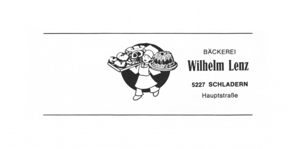 Werbeanzeige Bäckerei Lenz 1974