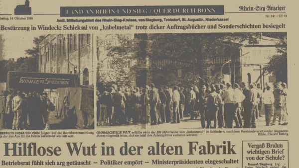 Hilflose Wut in der alten Fabrik