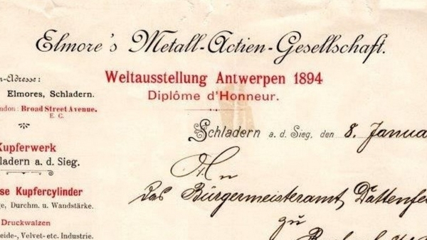 Bauantrag Elmore's 1898
