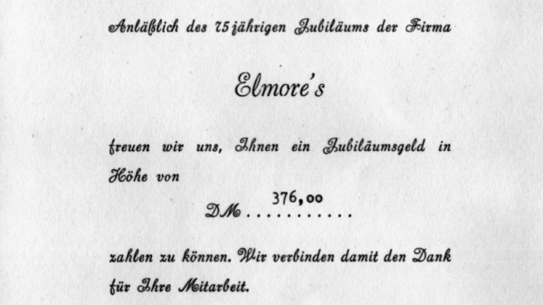 Jubiläumsgeld Elmore's 1966