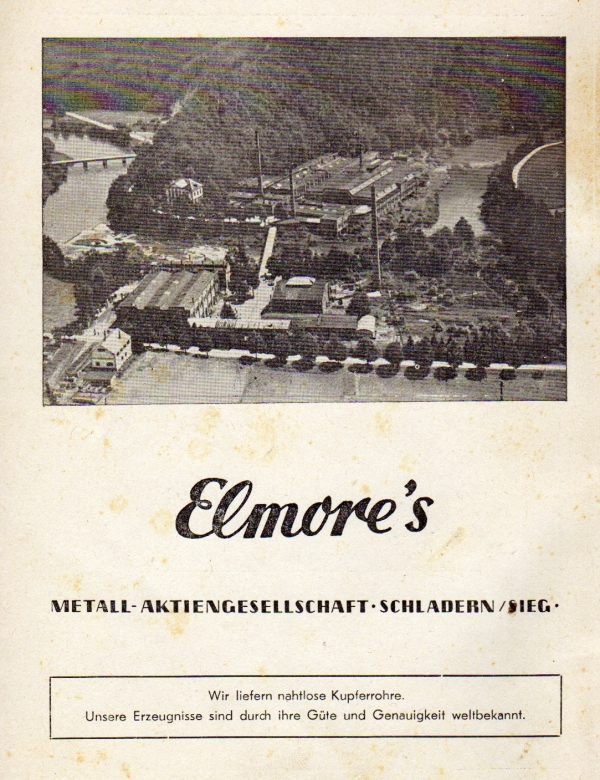 Werbeanzeige Elmore's, 1958