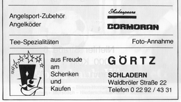Werbeanzeige Görtz, 1988