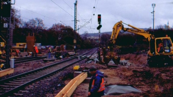 Umbau Bahnhof Schladern 2003 bis 2004